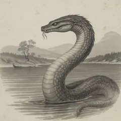 Champ, the Lake Champlain Monster illustration