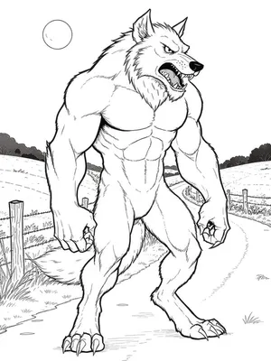The Beast of Bray Road coloring page thumbnail