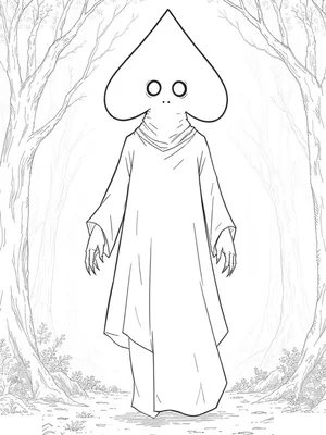 The Flatwoods Monster coloring page thumbnail