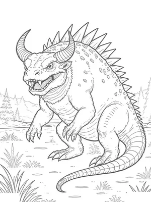 The Hodag coloring page thumbnail
