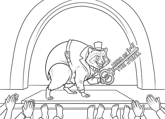 Jimothy Takes a Bow coloring page thumbnail