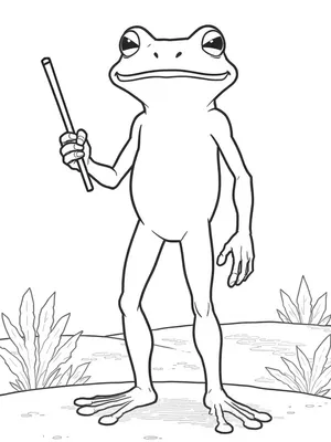 The Loveland Frogman coloring page thumbnail