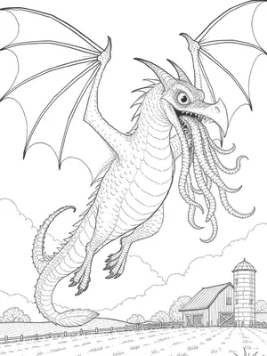 The Snallygaster coloring page thumbnail