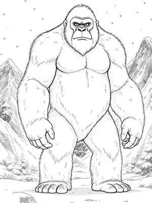 The Yeti coloring page thumbnail