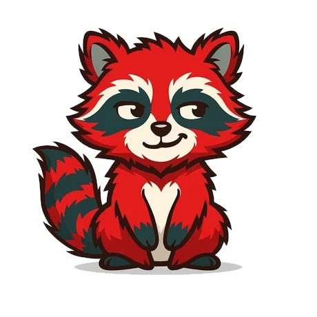 a Bot Menagerie raccoon offering a bow to Jimothy